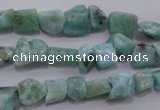 CLR47 15.5 inches 5*7mm – 10*12mm nuggets natural larimar beads