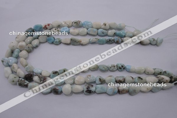 CLR51 15.5 inches 8*10mm – 12*16mm nuggets natural larimar beads