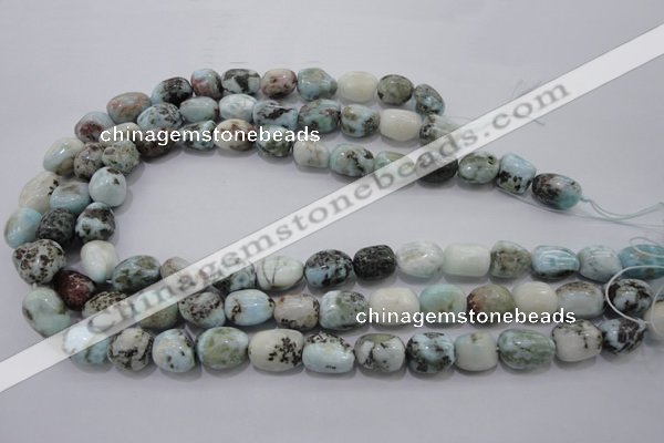 CLR52 15.5 inches 10*12mm – 12*16mm nuggets natural larimar beads