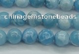 CLR602 15.5 inches 8mm round imitation larimar beads wholesale