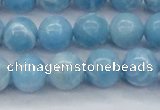 CLR603 15.5 inches 10mm round imitation larimar beads wholesale