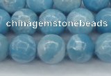 CLR604 15.5 inches 12mm round imitation larimar beads wholesale