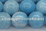 CLR606 15.5 inches 16mm round imitation larimar beads wholesale