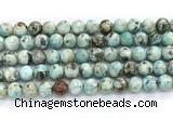 CLR622 15.5 inches 10mm round larimar gemstone beads
