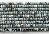 CLR626 15.5 inches 4*6mm rondelle larimar gemstone beads