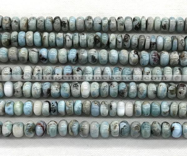 CLR627 15.5 inches 5*8mm rondelle larimar gemstone beads