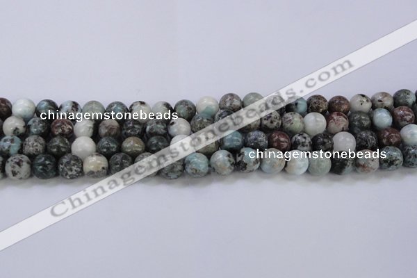 CLR63 15.5 inches 10mm round natural larimar gemstone beads