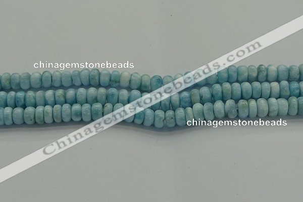 CLR79 15.5 inches 4*7mm rondelle natural larimar gemstone beads