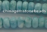 CLR80 15.5 inches 5*8mm rondelle natural larimar gemstone beads