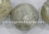 CLS04 15.5 inches 30mm faceted round large fossil coral beads