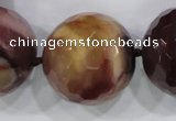 CLS07 15.5 inches 30mm faceted round large mookaite gemstone beads