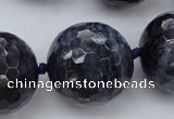 CLS12 15.5 inches 30mm faceted round large blue dumortierite beads