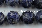 CLS152 15.5 inches 20mm faceted round sodalite gemstone beads