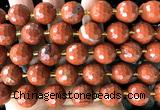CLS419 15 inches 16mm faceted round red jasper beads wholesale