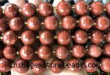 CLS421 15 inches 16mm faceted round red jasper gemstone beads