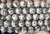 CLS631 15 inches 16mm round dalmatian jasper beads wholesale