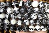 CLS634 15 inches 16mm round black & white jasper beads wholesale