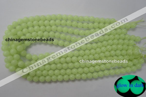 CLU03 15.5 inches 8mm round luminous stone beads wholesale