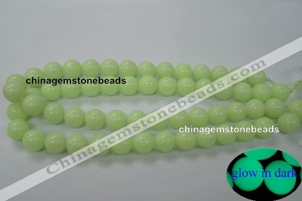 CLU05 15.5 inches 12mm round luminous stone beads wholesale