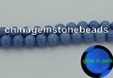 CLU106 15.5 inches 16mm round blue luminous stone beads