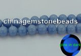 CLU108 15.5 inches 20mm round blue luminous stone beads