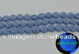 CLU132 15.5 inches 12mm flat round blue luminous stone beads