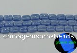 CLU162 15.5 inches 12*16mm rectangle blue luminous stone beads