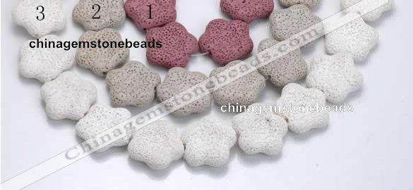 CLV12 14 inches 7*27mm star natural lava loose beads wholesale