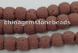 CLV360 15.5 inches 9mm ball dyed lava beads wholesale