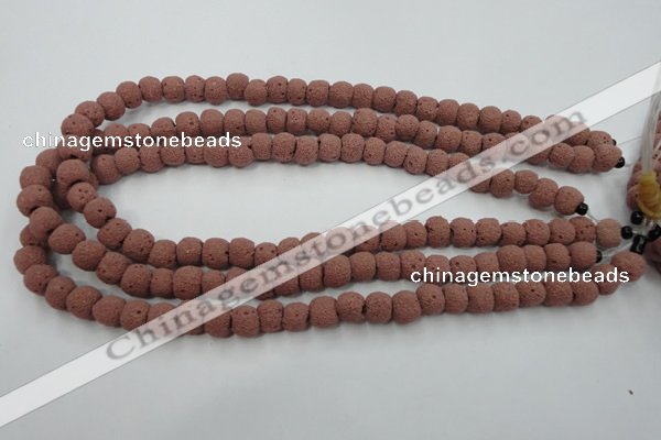 CLV360 15.5 inches 9mm ball dyed lava beads wholesale