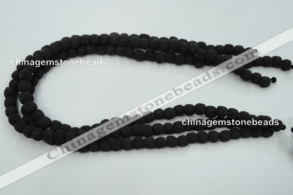 CLV378 15.5 inches 8mm ball dyed lava beads wholesale