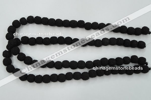 CLV379 15.5 inches 10mm ball dyed lava beads wholesale