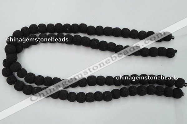 CLV380 15.5 inches 12mm ball dyed lava beads wholesale