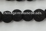 CLV381 15.5 inches 14mm ball dyed lava beads wholesale