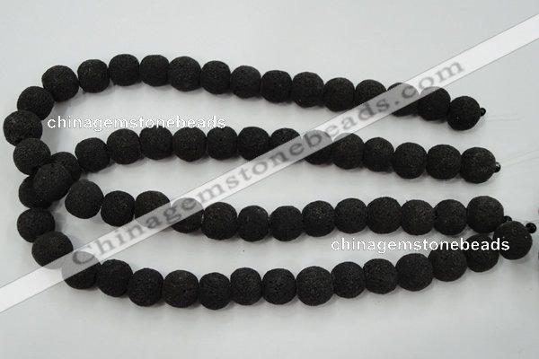 CLV381 15.5 inches 14mm ball dyed lava beads wholesale