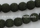 CLV385 15.5 inches 12mm ball dyed lava beads wholesale