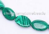 CMA01 10*13mm flat oval imitate malachite beads Wholesale