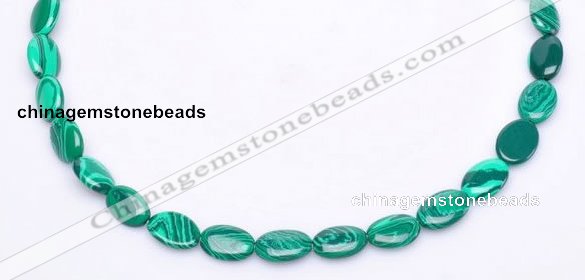 CMA01 10*13mm flat oval imitate malachite beads Wholesale