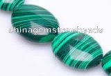 CMA03 flat oval 14*19mm imitate malachite beads Wholesale