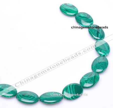 CMA04 flat oval 18*25mm imitate malachite beads Wholesale