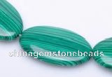 CMA05 18*30mm flat oval imitate malachite beads wholesale