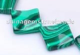 CMA09 15.5 inches 22mm rhombus imitate malachite beads Wholesale