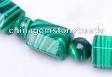 CMA14 8mm round & 10*14mm barrel shape imitate malachite beads