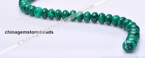 CMA17 7*10mm roundel imitate malachite gemstone beads wholesale