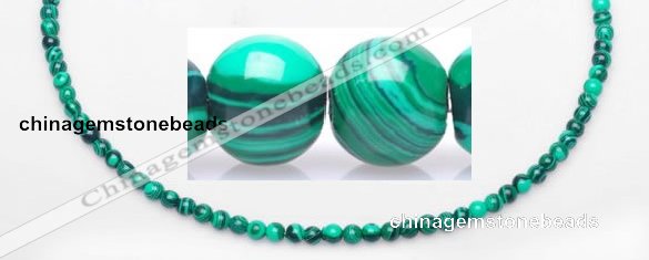 CMA19 15.5 inches 5mm round imitate malachite beads Wholesale