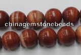 CMA205 15.5 inches 14mm round red malachite beads wholesale