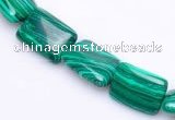 CMA22 10*14mm rectangle imitate malachite beads Wholesale