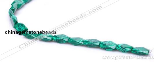 CMA23 8*14mm faceted oval imitate malachite beads Wholesale