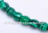 CMA24 8*10mm faceted drum imitate malachite beads Wholesale