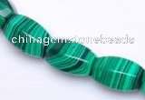 CMA26 10*14mm faceted drum imitate malachite beads Wholesale